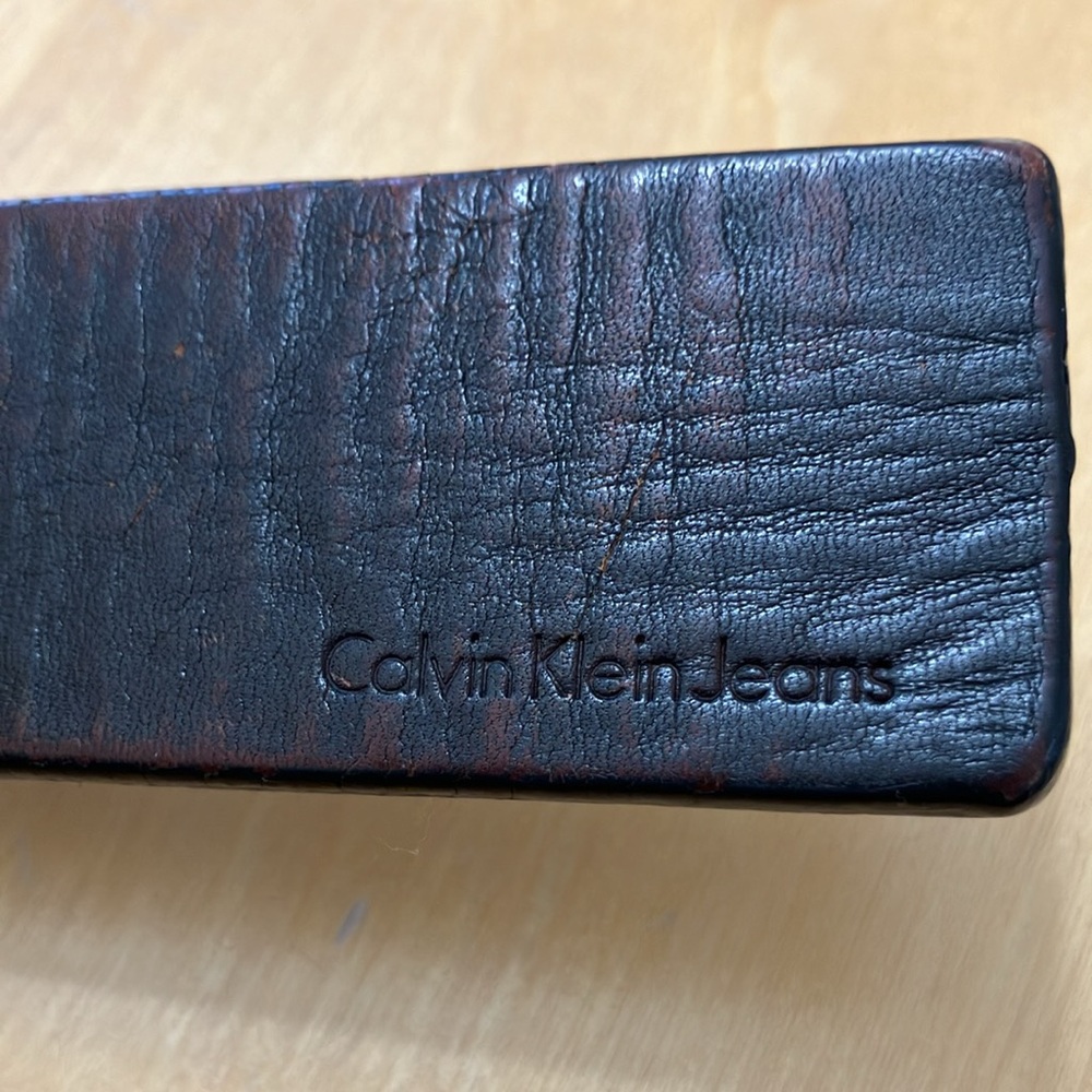 Calvin Klein Jeans Reversible Belt Brown and Tan Size XL great condition - Picture 3 of 6